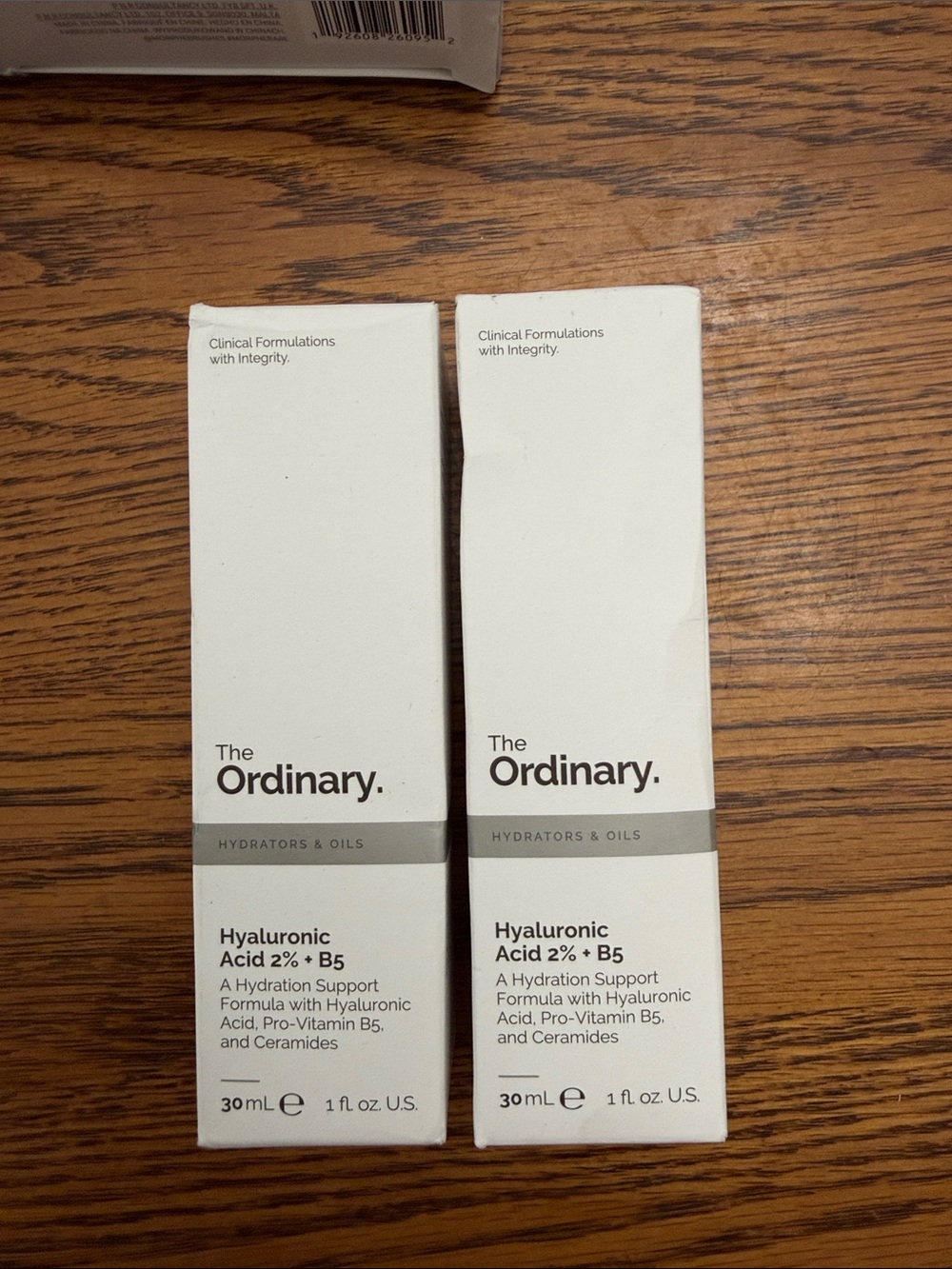 The Ordinary White Hyaluronic Acid 2% + B5 Twin Pack